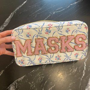Stoney Clover Lane x LoveShackFancy small MASKS pouch